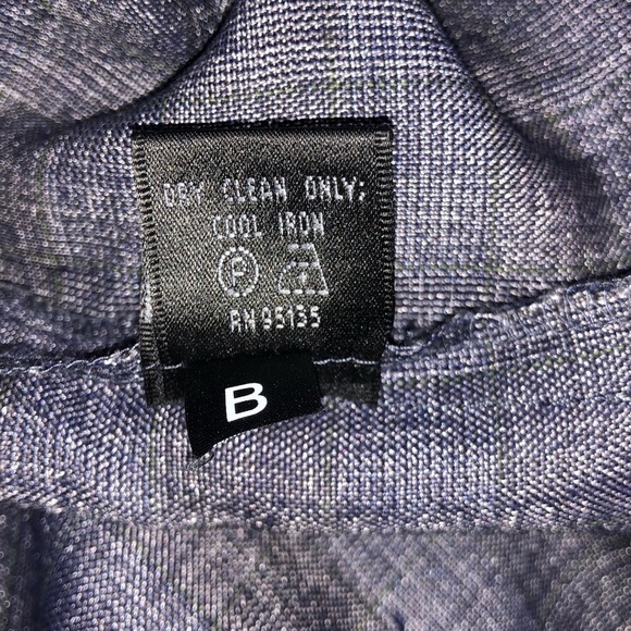 Lafayette 148 High Waist Blue Gray Light Wool Menswear Inspired Pants size 4 - Picture 7 of 9